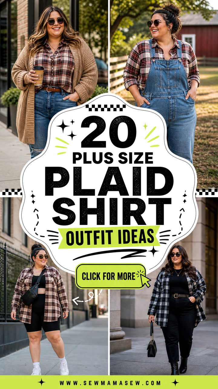 20 Plus Size Plaid Shirt Outfit Ideas for Effortless Style - 20 Plus Size Plaid Shirt Outfit Ideas for Effortless Style