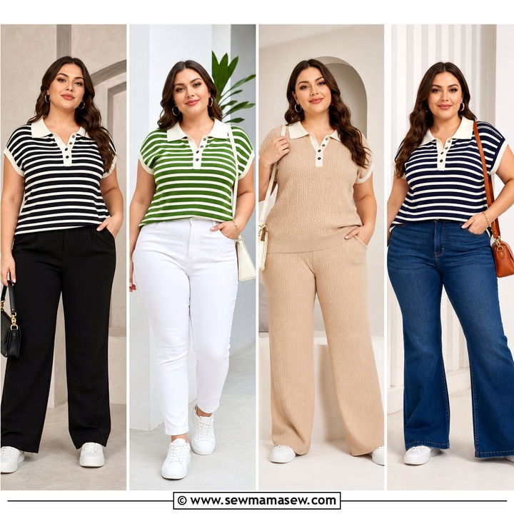 20 Plus Size Polo Top Outfit Ideas for Fresh Sporty-Chic Style