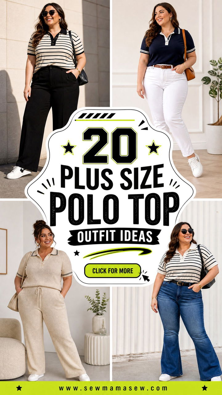 20 Plus Size Polo Top Outfit Ideas for Fresh Sporty-Chic Style - 20 Plus Size Polo Top Outfit Ideas for Fresh Sporty-Chic Style