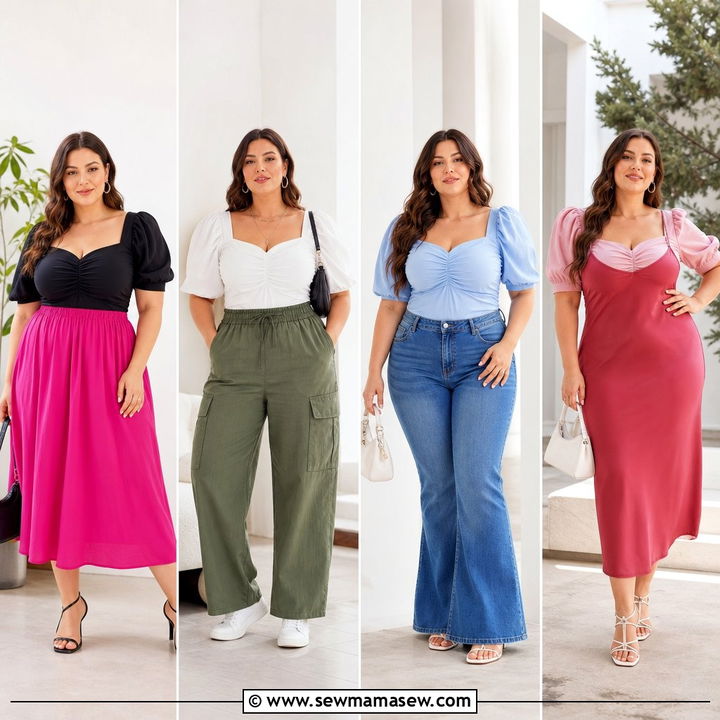 20 Plus Size Puff Sleeve Blouse Outfit Ideas for Feminine Style