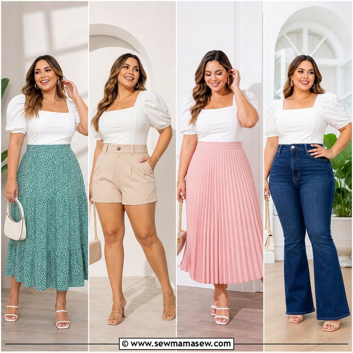 20 Plus Size Puff Sleeve Top Outfit Ideas for Easy Glam