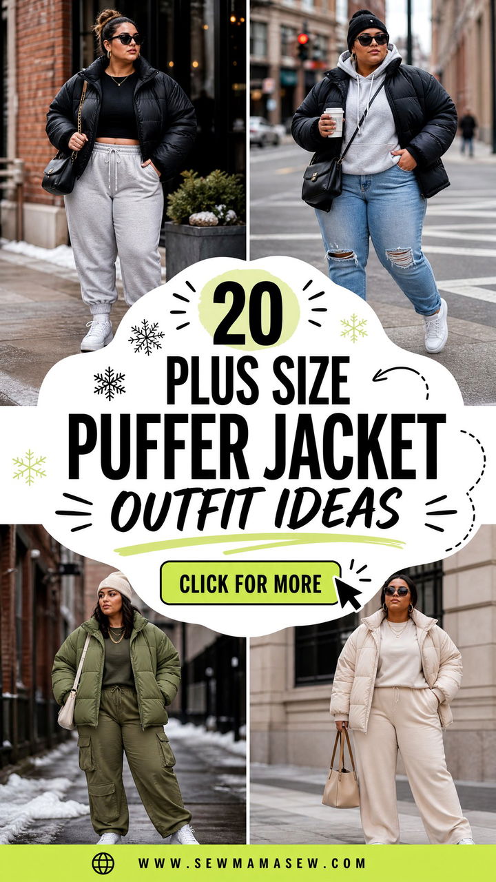 20 Plus Size Puffer Jacket Outfit Ideas for Winter Chic - 20 Plus Size Puffer Jacket Outfit Ideas for Winter Chic