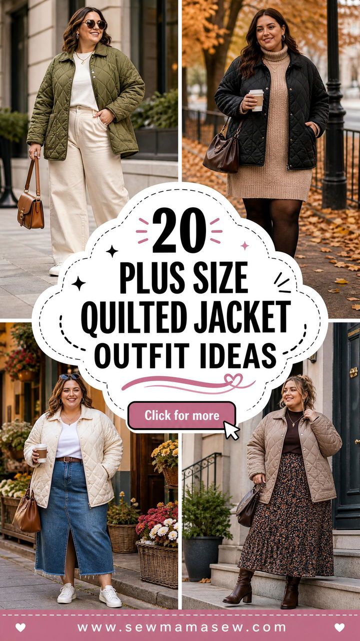 20 Plus Size Quilted Jacket Outfit Ideas for Cozy Style - 20 Plus Size Quilted Jacket Outfit Ideas for Cozy Style