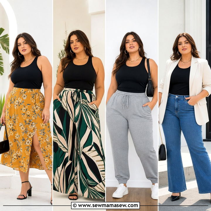 20 Plus Size Racerback Tank Top Outfit Ideas for Summer