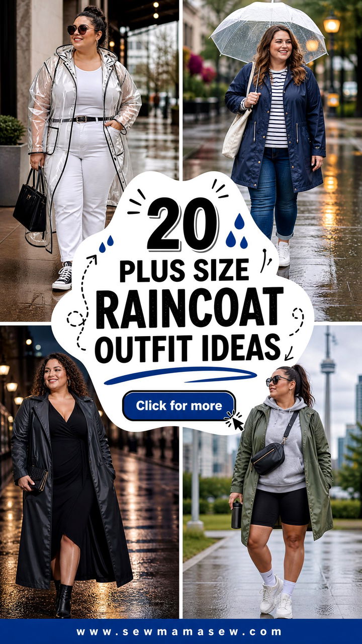 20 Plus Size Raincoat Outfit Ideas for Stylish Wet Days - 20 Plus Size Raincoat Outfit Ideas for Stylish Wet Days