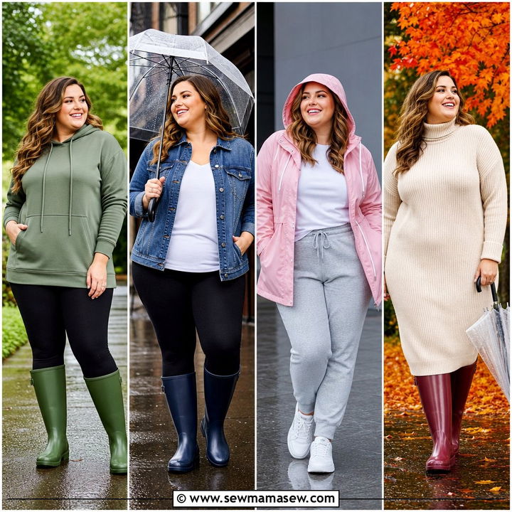 20 Plus Size Rainy Day Outfit Ideas to Stay Chic and Dry
