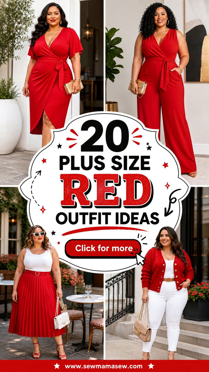 20 Plus Size Red Outfit Ideas for Bold Confident Style Now - 20 Plus Size Red Outfit Ideas for Bold, Confident Style Now