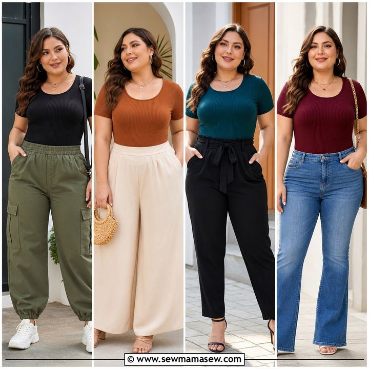 20 Plus Size Ribbed Knit Top Outfit Ideas for Chic Days