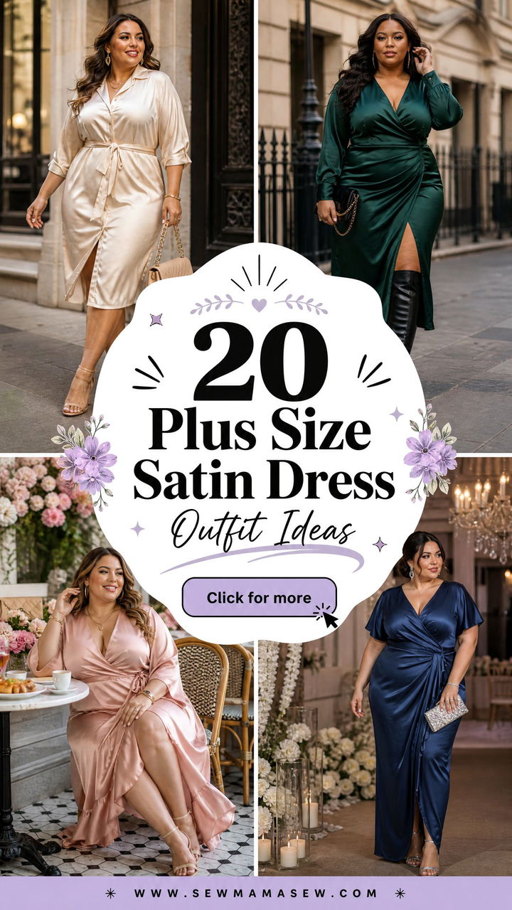 20 Plus Size Satin Dress Outfit Ideas for Elegant Weddings - 20 Plus Size Satin Dress Outfit Ideas for Elegant Weddings