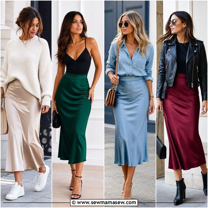 20 Plus Size Satin Skirt Outfit Ideas for Elegant Events