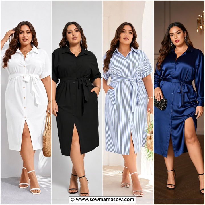 20 Plus Size Shirt Dress Outfit Ideas for Chic Workdays