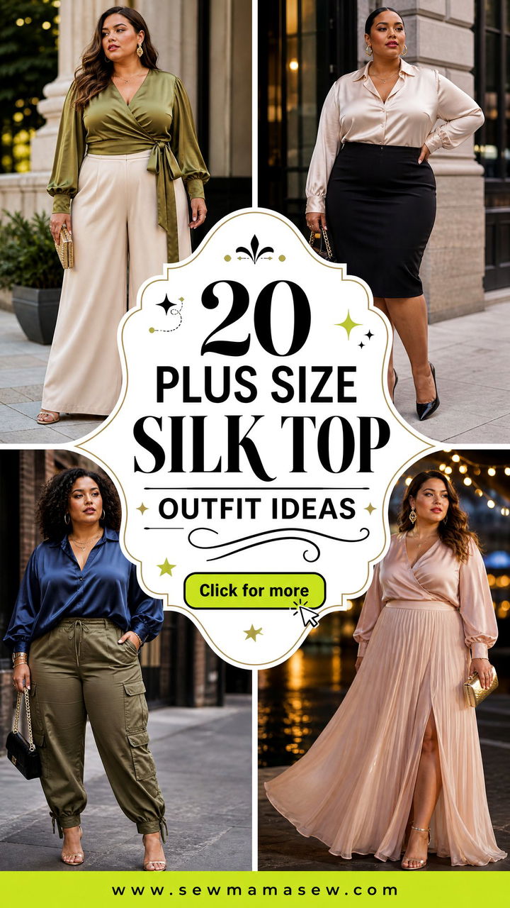 20 Plus Size Silk Top Outfit Ideas for Effortless Luxe Style - 20 Plus Size Silk Top Outfit Ideas for Effortless Luxe Style