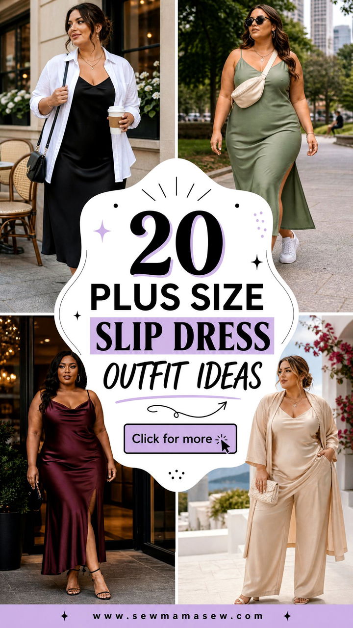 20 Plus Size Slip Dress Outfit Ideas for Effortless Elegance - 20 Plus Size Slip Dress Outfit Ideas for Effortless Elegance