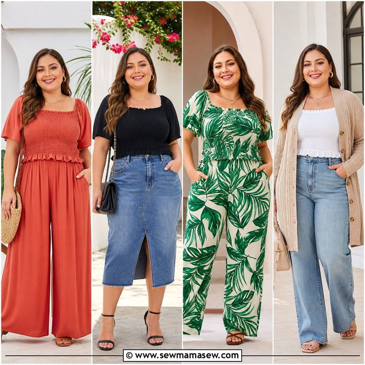 20 Plus Size Smocked Top Outfit Ideas for Easy Feminine Style