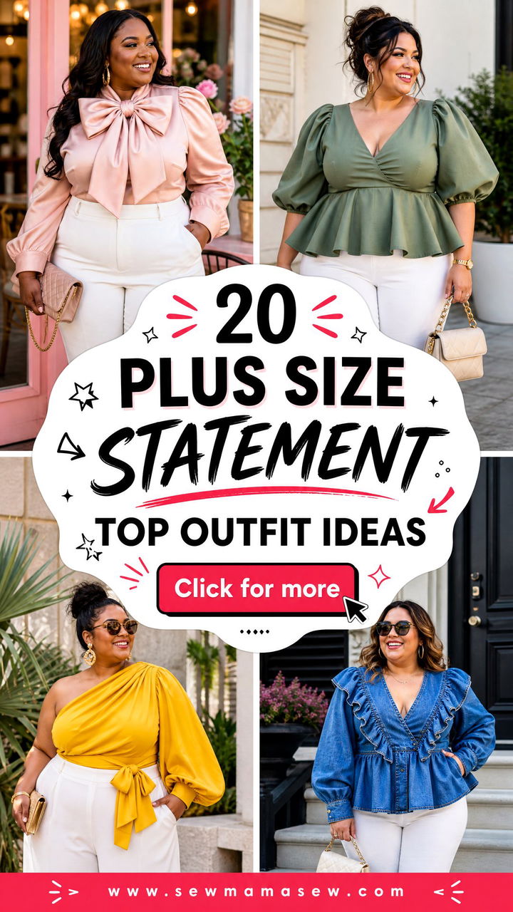 20 Plus Size Statement Top Outfit Ideas for Standout Style - 20 Plus Size Statement Top Outfit Ideas for Standout Style