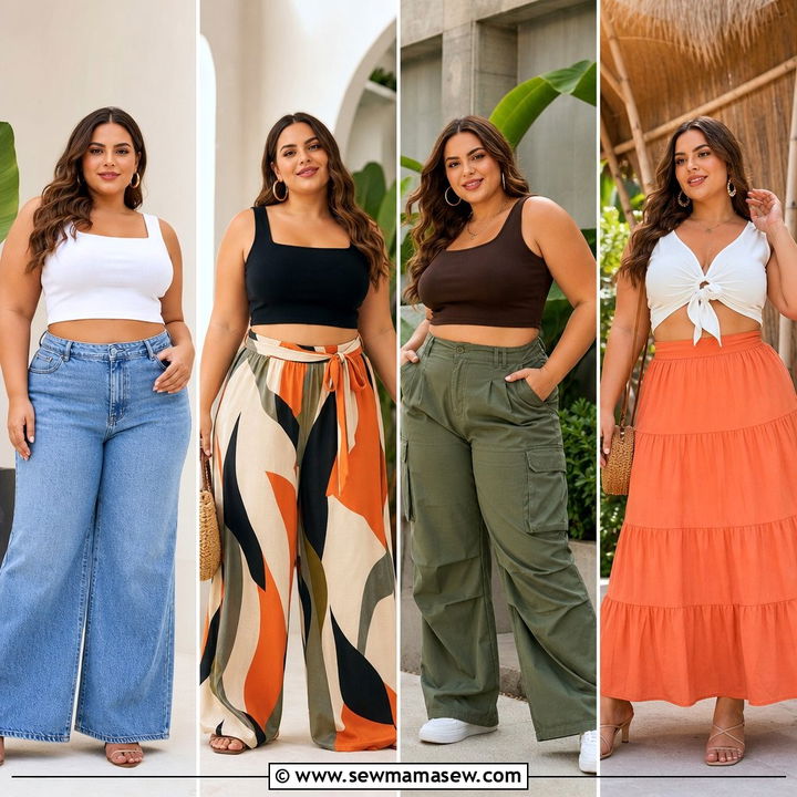 20 Plus Size Summer Crop Top Outfit Ideas for Bold Looks