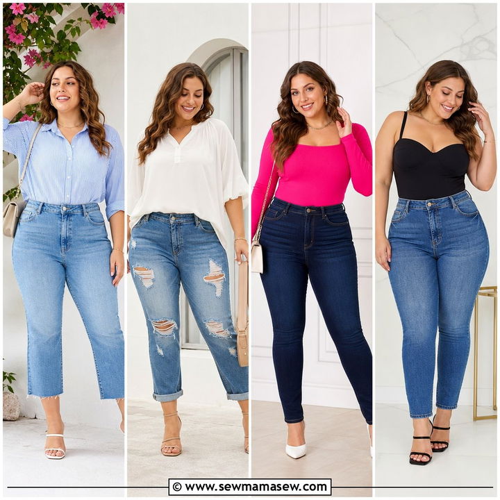 20 Plus Size Summer Outfit Ideas With Jeans for Casual Chic