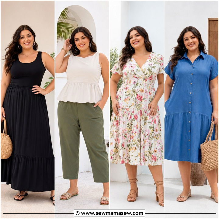 20 Plus Size Summer Outfit Ideas With Sandals for Chic Days