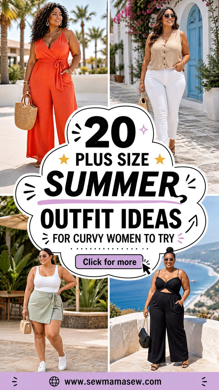 20 Plus Size Summer Outfit Ideas for Curvy Women to Try - 20 Plus Size Summer Outfit Ideas for Curvy Women to Try