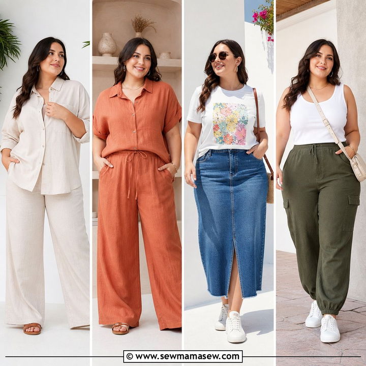 20 Plus Size Summer Outfit Ideas for Travel and Easy Packing