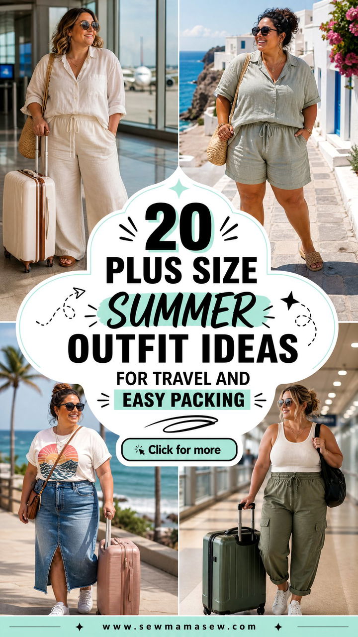 20 Plus Size Summer Outfit Ideas for Travel and Easy Packing - 20 Plus Size Summer Outfit Ideas for Travel and Easy Packing