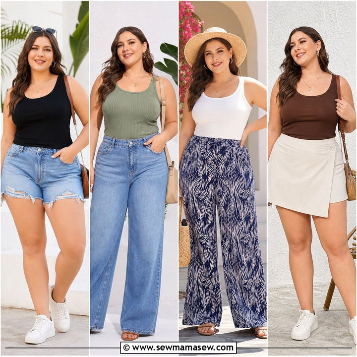 20 Plus Size Summer Tank Top Outfit Ideas to Beat the Heat