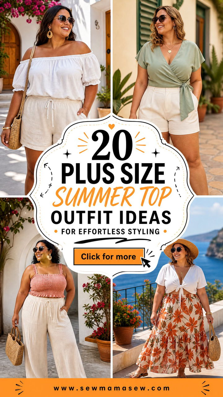20 Plus Size Summer Top Outfit Ideas for Effortless Styling - 20 Plus Size Summer Top Outfit Ideas for Effortless Styling