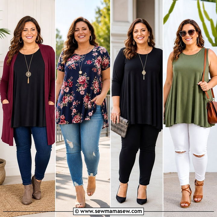 20 Plus Size Swing Top Outfit Ideas for Easy Flattering Looks