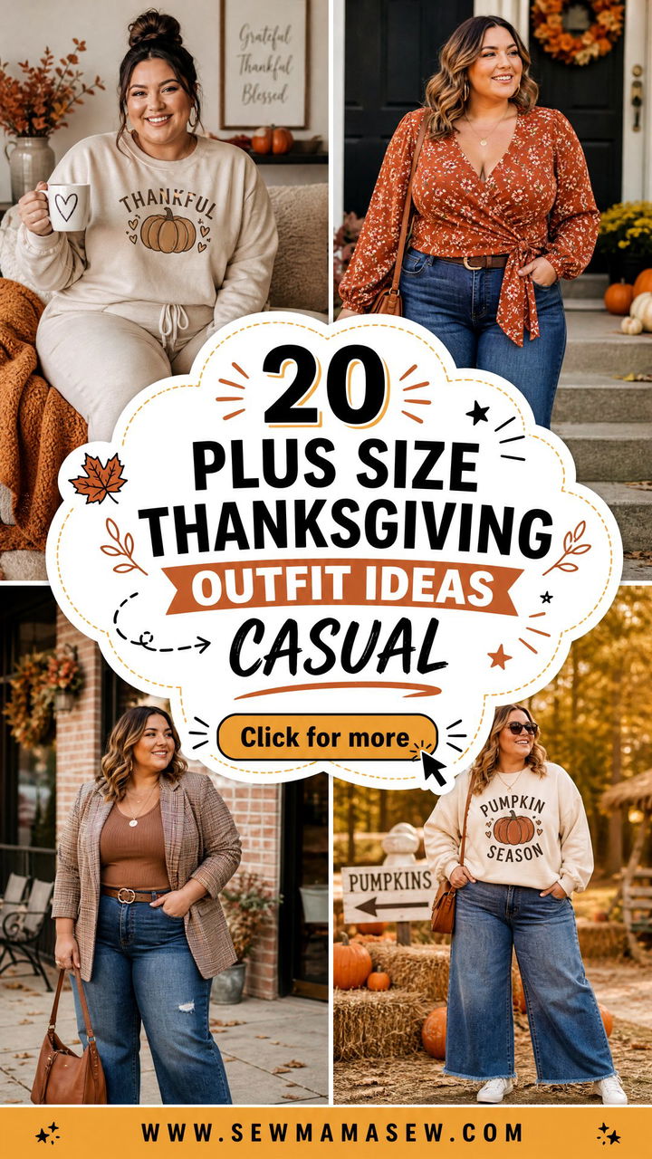 20 Plus Size Thanksgiving Outfit Ideas Casual Made Cozy and Chic - 20 Plus Size Thanksgiving Outfit Ideas Casual Made Cozy and Chic