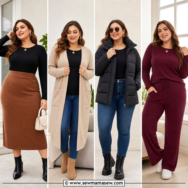 20 Plus Size Thermal Top Outfit Ideas for Cozy Everyday Style