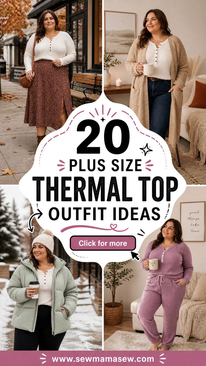 20 Plus Size Thermal Top Outfit Ideas for Cozy Everyday Style - 20 Plus Size Thermal Top Outfit Ideas for Cozy Everyday Style