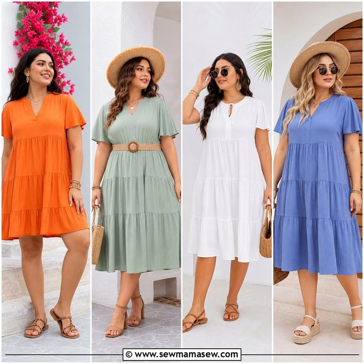 20 Plus Size Tiered Dress Outfit Ideas for Flattering Style
