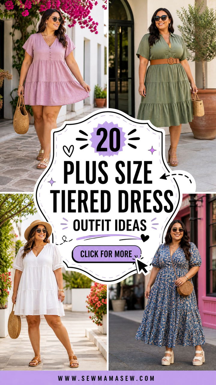 20 Plus Size Tiered Dress Outfit Ideas for Flattering Style - 20 Plus Size Tiered Dress Outfit Ideas for Flattering Style