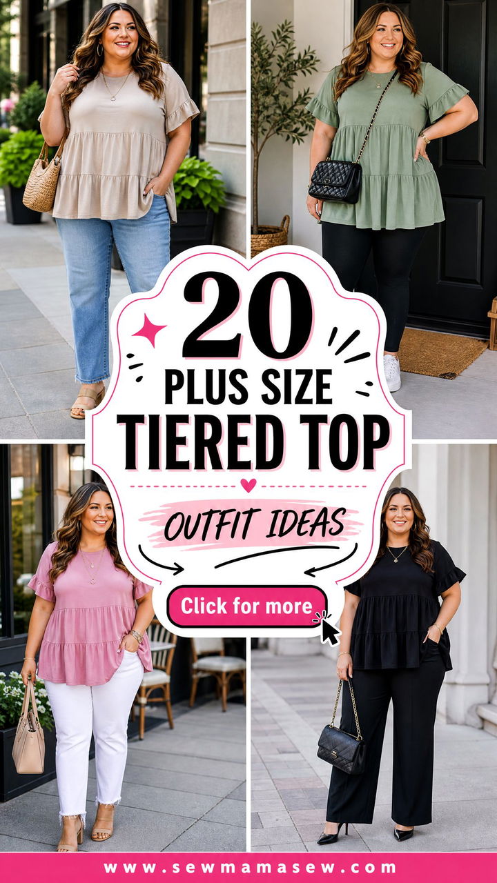 20 Plus Size Tiered Top Outfit Ideas for Easy Chic Looks - 20 Plus Size Tiered Top Outfit Ideas for Easy Chic Looks