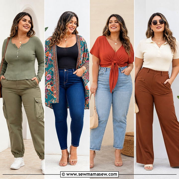 20 Plus Size Tops for Big Bust Outfit Ideas for a Flattering Fit