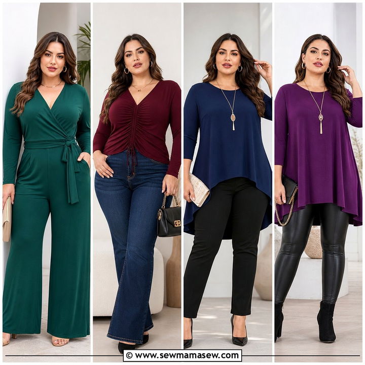 20 Plus Size Tops to Hide Belly Outfit Ideas for Chic Comfort