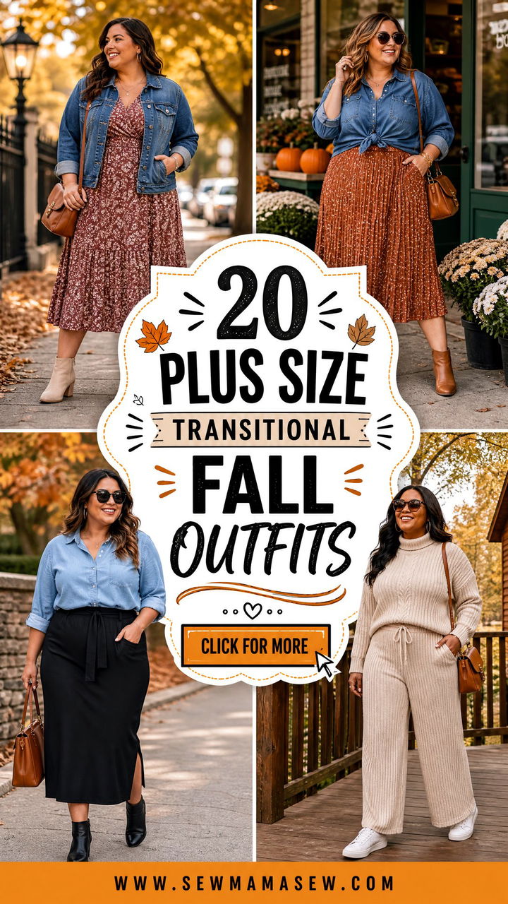 20 Plus Size Transitional Fall Outfits for Chic In-Between Days - 20 Plus Size Transitional Fall Outfits for Chic In-Between Days