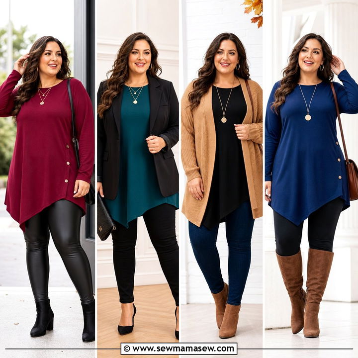 20 Plus Size Tunic Top Outfit Ideas for Easy Flattering Style