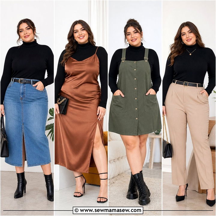 20 Plus Size Turtleneck Top Outfit Ideas for Cozy-Chic Style