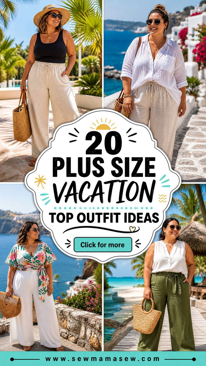 20 Plus Size Vacation Top Outfit Ideas for Effortless Getaways - 20 Plus Size Vacation Top Outfit Ideas for Effortless Getaways