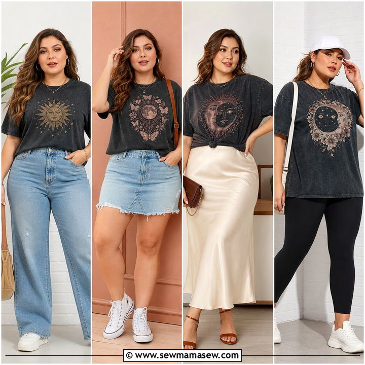 20 Plus Size Vintage Tee Outfit Ideas for Easy Retro Style