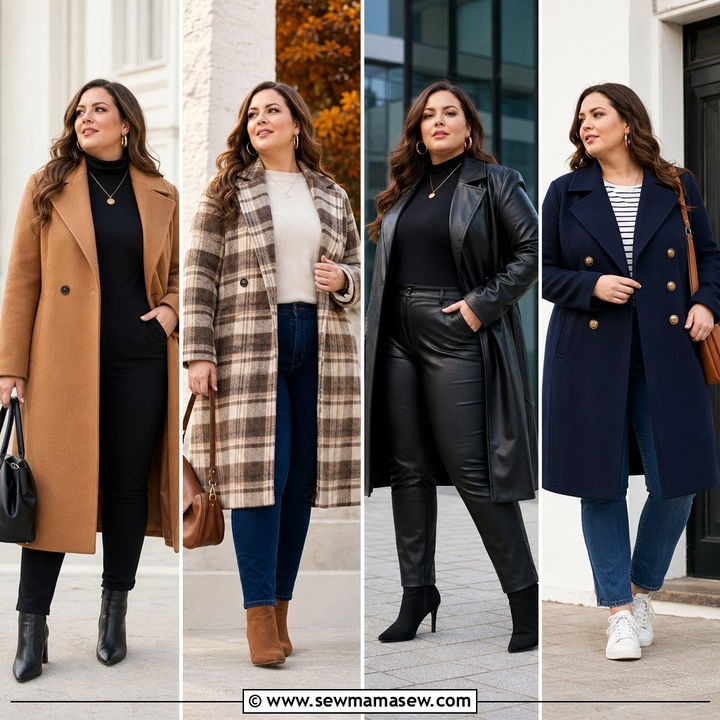 20 Plus Size Winter Coat Outfit Ideas for Warm, Polished Style