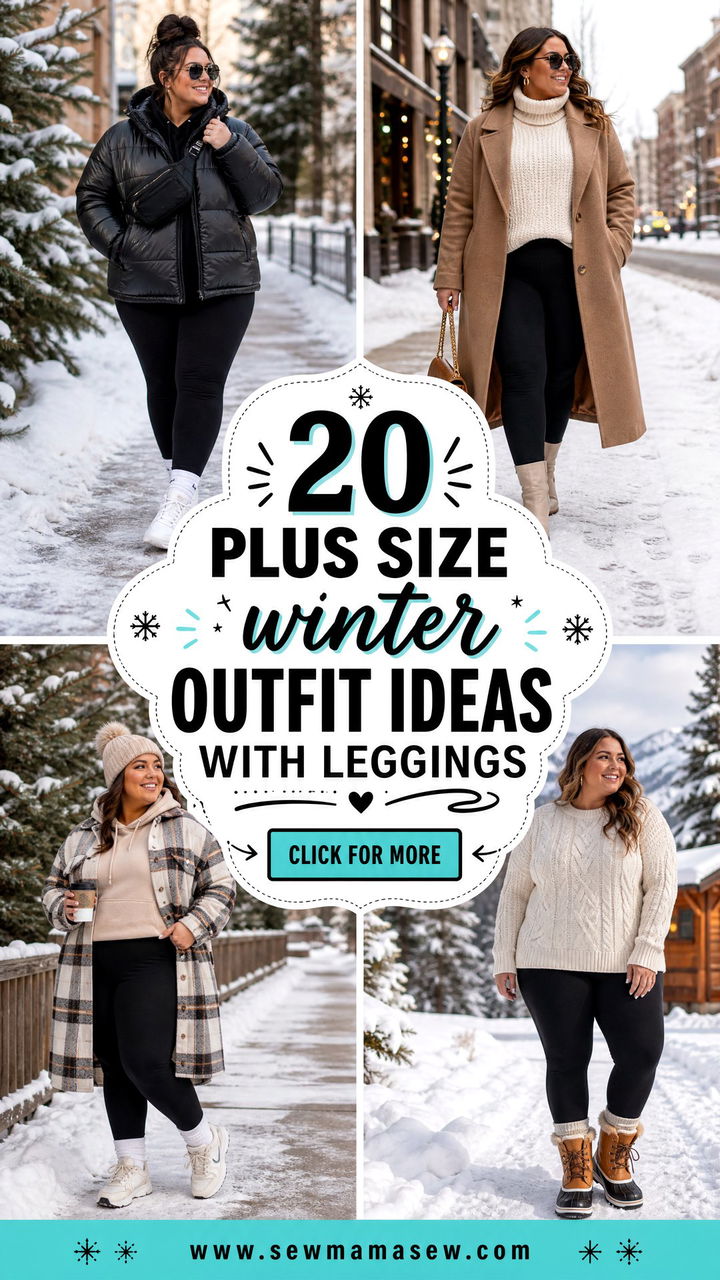 20 Plus Size Winter Outfit Ideas With Leggings for Cozy Days - 20 Plus Size Winter Outfit Ideas With Leggings for Cozy Days