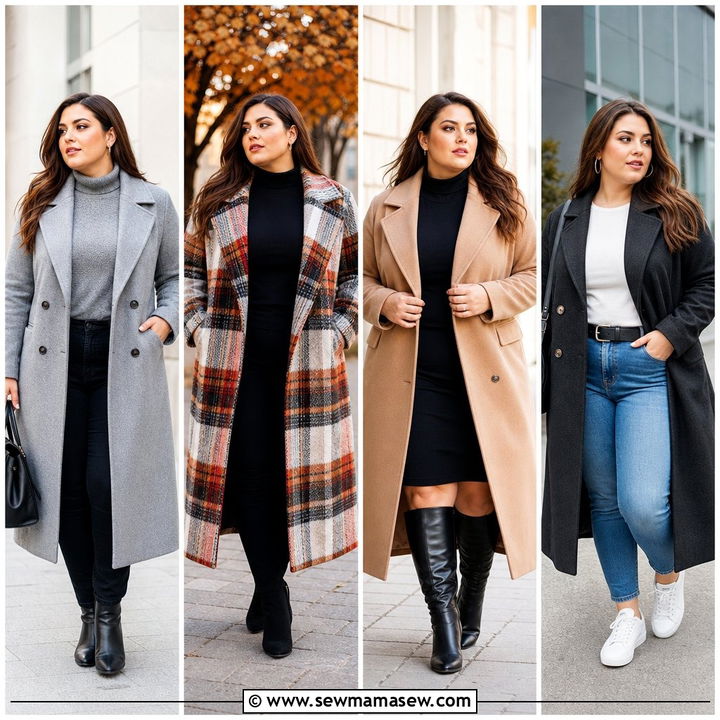20 Plus Size Wool Coat Outfit Ideas for Cozy Winter Style