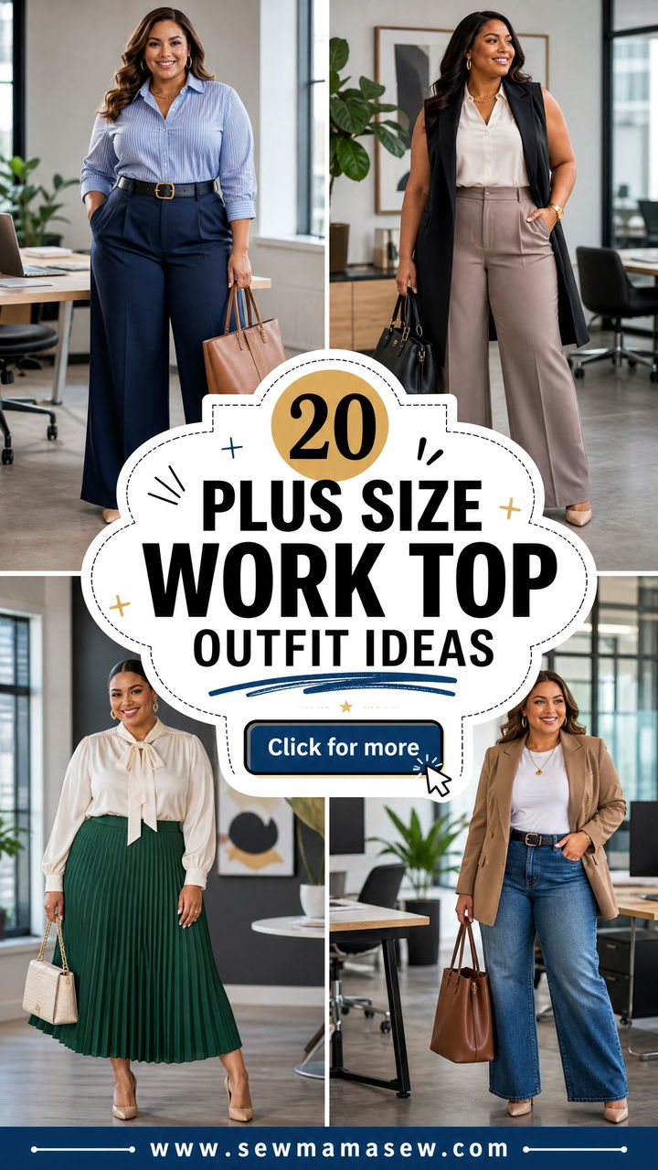 20 Plus Size Work Top Outfit Ideas for a Polished Office Look - 20 Plus Size Work Top Outfit Ideas for a Polished Office Look
