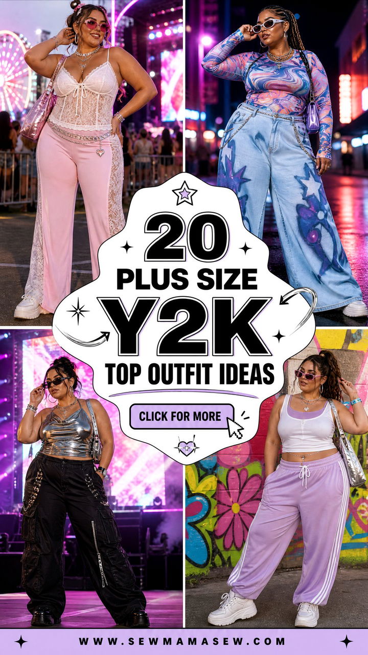 20 Plus Size Y2K Top Outfit Ideas for Bold Festival Style - 20 Plus Size Y2K Top Outfit Ideas for Bold Festival Style