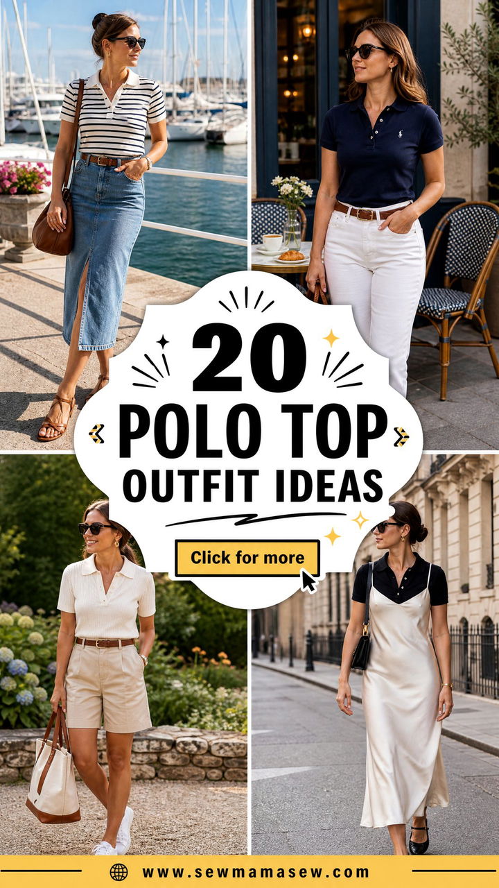 20 Polo Top Outfit Ideas for Polished Smart Weekend Style - 20 Polo Top Outfit Ideas for Polished, Smart Weekend Style