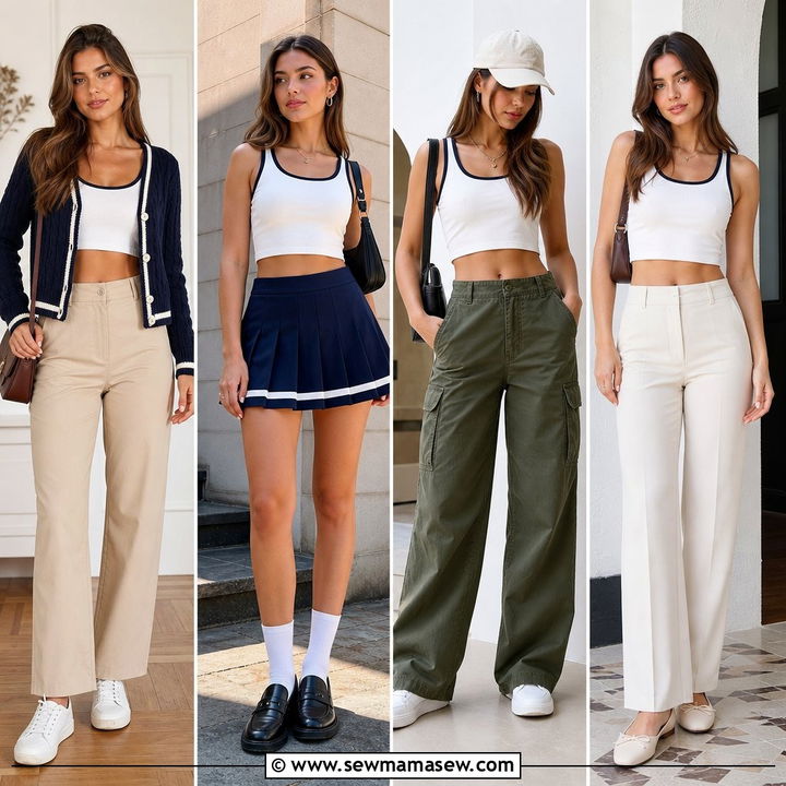 20 Preppy Crop Top Outfit Ideas for Fresh, Chic Campus Style