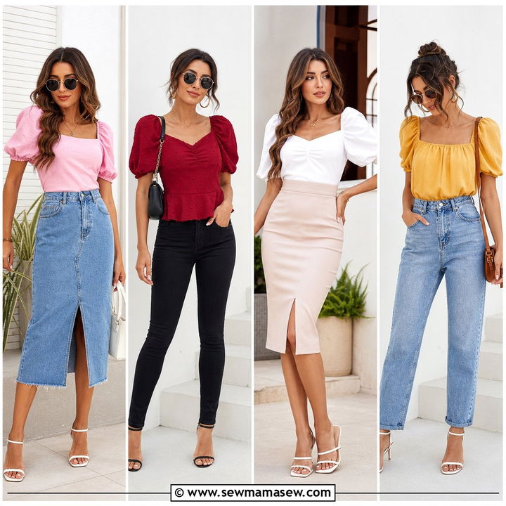 20 Puff Sleeve Top Outfit Ideas for Dreamy Spring Style