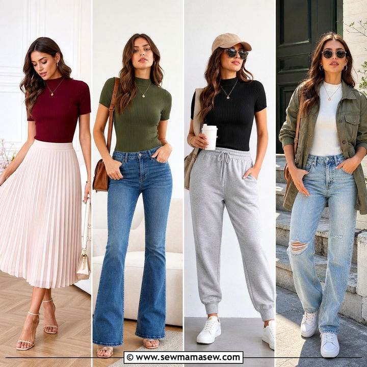 20 Ribbed Knit Top Outfit Ideas for Easy Cozy-Chic Layering